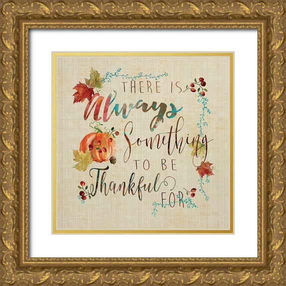 Robinson, Carol 20x20 Gold Ornate Wood Framed with Double Matting Museum Art Print Titled - Fall Blessed
