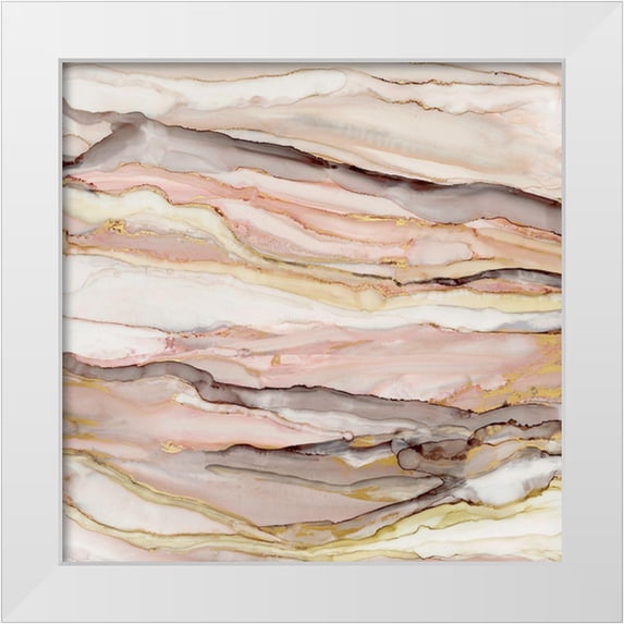 Robinson, Carol 20x20 White Modern Wood Framed Museum Art Print Titled - Graceful Marble
