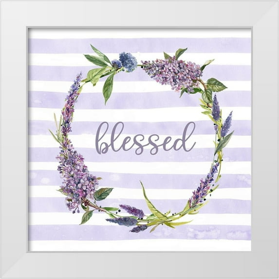 Robinson, Carol 20x20 White Modern Wood Framed Museum Art Print Titled - Lavender Blessed