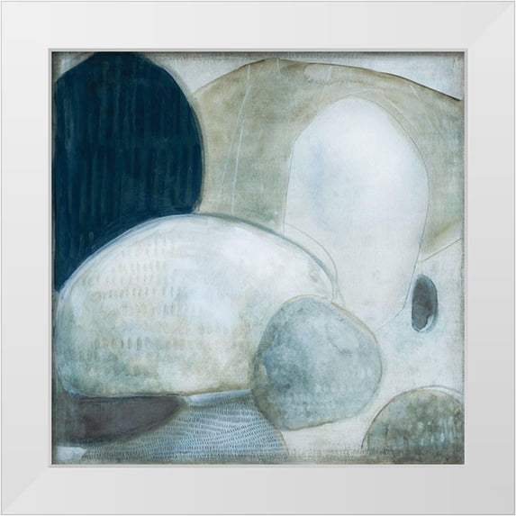 Robinson, Carol 20x20 White Modern Wood Framed Museum Art Print Titled - No Stone Unturned