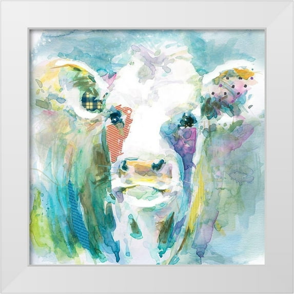 Robinson, Carol 20x20 White Modern Wood Framed Museum Art Print Titled - Playful Gracie