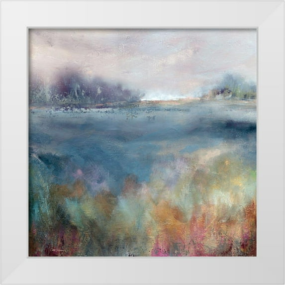 Robinson, Carol 20x20 White Modern Wood Framed Museum Art Print Titled - Prairie At Dawn