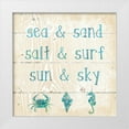 thumbnail image 1 of Robinson, Carol 20x20 White Modern Wood Framed Museum Art Print Titled - Sea Sand Salt, 1 of 4