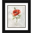 thumbnail image 1 of Robinson, Carol 20x24 Black Ornate Wood Framed with Double Matting Museum Art Print Titled - Linen Poppy, 1 of 4