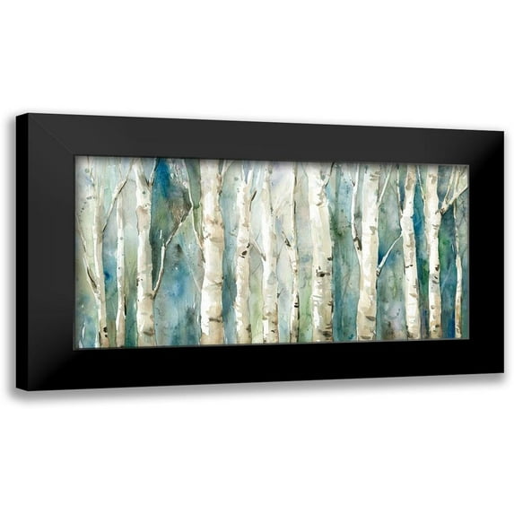 Robinson, Carol 24x14 Black Modern Framed Museum Art Print Titled - Birch River Walk