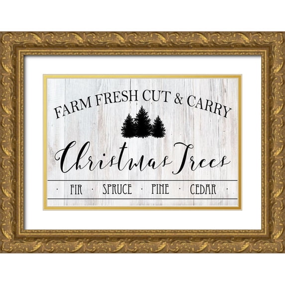 Robinson, Carol 24x17 Gold Ornate Wood Framed with Double Matting Museum Art Print Titled - Cut And Carry