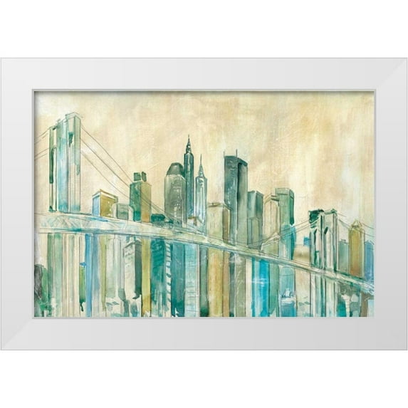 Robinson, Carol 24x17 White Modern Wood Framed Museum Art Print Titled - New York City