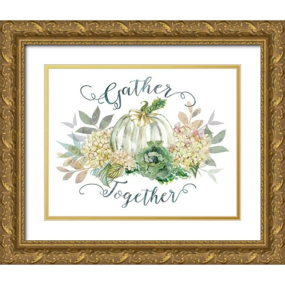 Robinson, Carol 24x20 Gold Ornate Wood Framed with Double Matting Museum Art Print Titled - End of Summer