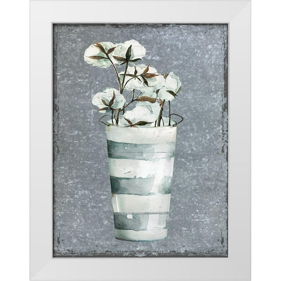 Robinson, Carol 25x32 White Modern Wood Framed Museum Art Print Titled - Cotton on Galvanized Metal