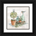 thumbnail image 1 of Robinson, Carol 26x26 Black Ornate Wood Framed with Double Matting Museum Art Print Titled - Garden Glimpse II, 1 of 4
