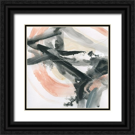Robinson, Carol 26x26 Black Ornate Wood Framed with Double Matting Museum Art Print Titled - Intersection II