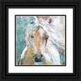 thumbnail image 1 of Robinson, Carol 26x26 Black Ornate Wood Framed with Double Matting Museum Art Print Titled - Playful Pony, 1 of 4