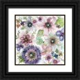 thumbnail image 1 of Robinson, Carol 26x26 Black Ornate Wood Framed with Double Matting Museum Art Print Titled - Plum Garden, 1 of 4