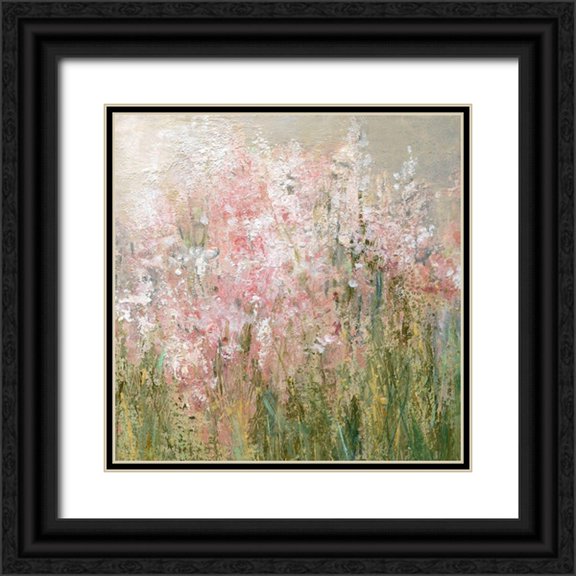 Robinson, Carol 26x26 Black Ornate Wood Framed with Double Matting Museum Art Print Titled - Wild Garden