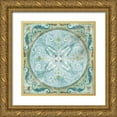 thumbnail image 1 of Robinson, Carol 26x26 Gold Ornate Wood Framed with Double Matting Museum Art Print Titled - Antique Tile, 1 of 4