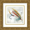 thumbnail image 1 of Robinson, Carol 26x26 Gold Ornate Wood Framed with Double Matting Museum Art Print Titled - Fly Hook I, 1 of 4