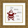 thumbnail image 1 of Robinson, Carol 26x26 Gold Ornate Wood Framed with Double Matting Museum Art Print Titled - Signs for Santa I, 1 of 4