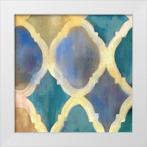 Robinson, Carol 26x26 White Modern Wood Framed Museum Art Print Titled - Cool Tile