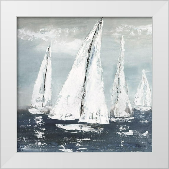 Robinson, Carol 26x26 White Modern Wood Framed Museum Art Print Titled - Salty Air Breeze