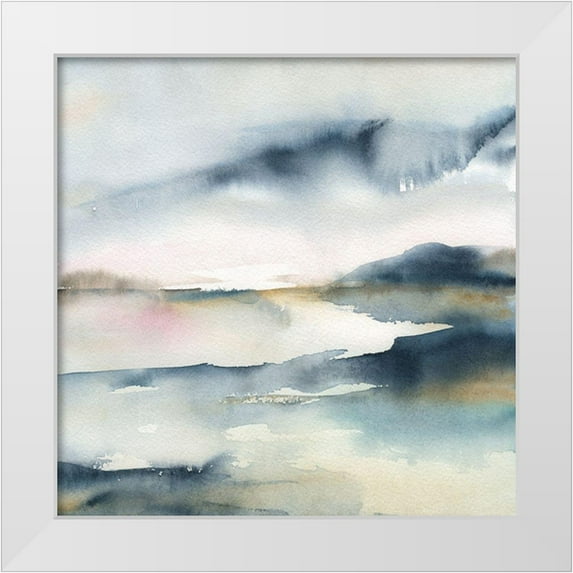 Robinson, Carol 26x26 White Modern Wood Framed Museum Art Print Titled - Sunwashed Horizon
