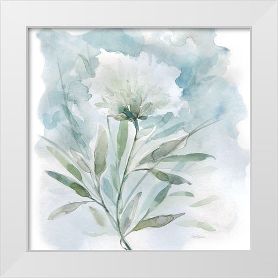 Robinson, Carol 26x26 White Modern Wood Framed Museum Art Print Titled - Wild Thistle Bloom II