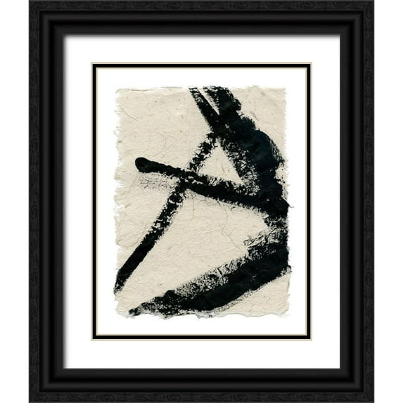 Robinson, Carol 26x32 Black Ornate Wood Framed with Double Matting Museum Art Print Titled - Lines Crossed I