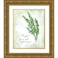 thumbnail image 1 of Robinson, Carol 26x32 Gold Ornate Wood Framed with Double Matting Museum Art Print Titled - Fresh Thyme, 1 of 4