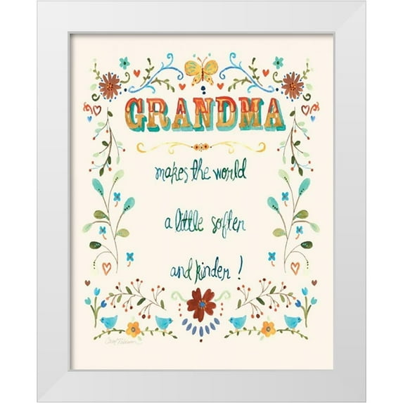 Robinson, Carol 26x32 White Modern Wood Framed Museum Art Print Titled - Grandma