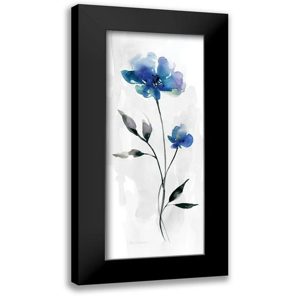 Robinson, Carol 8x14 Black Modern Framed Museum Art Print Titled - Beautiful Blue III