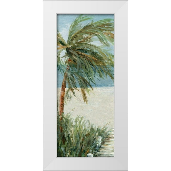 Robinson, Carol 8x14 White Modern Wood Framed Museum Art Print Titled - Beach Walk I