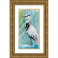 thumbnail image 1 of Robinson, Carol 9x14 Gold Ornate Wood Framed with Double Matting Museum Art Print Titled - Biscayne Bay Crane, 1 of 4