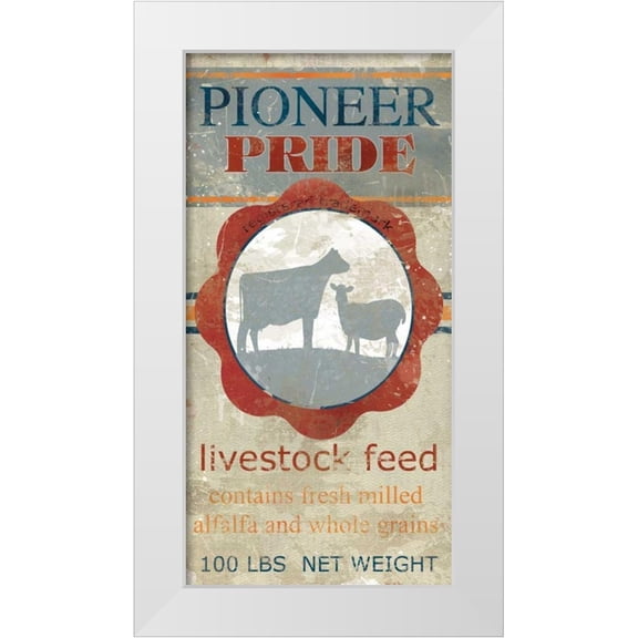Robinson, Carol 9x14 White Modern Wood Framed Museum Art Print Titled - Feed Sack I