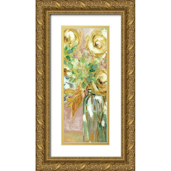 Robinson, Carol 9x18 Gold Ornate Wood Framed with Double Matting Museum Art Print Titled - Autumn Arrangement