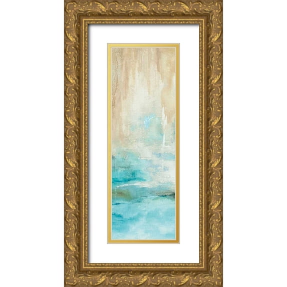 Robinson, Carol 9x18 Gold Ornate Wood Framed with Double Matting Museum Art Print Titled - Misty View I