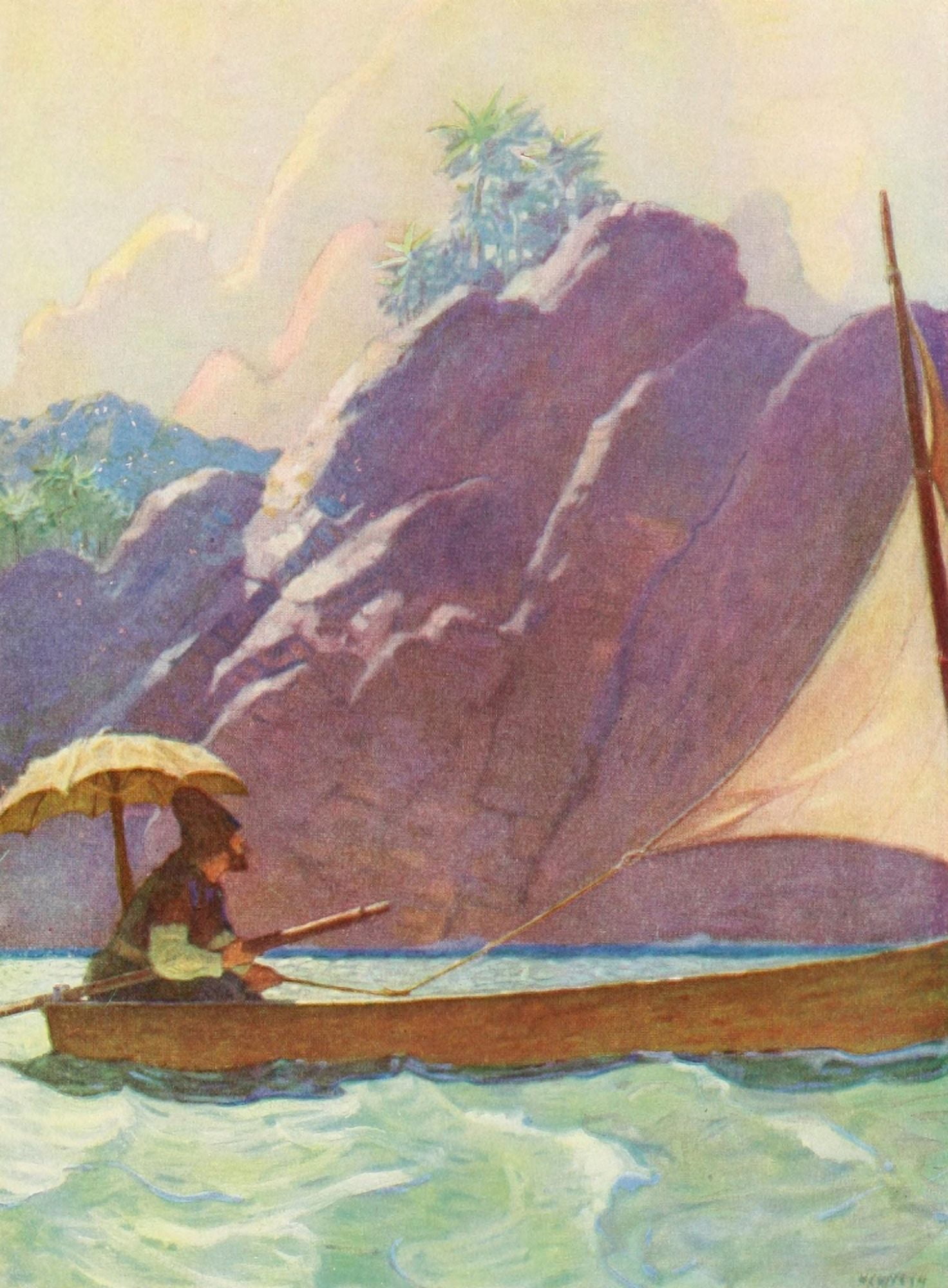 Robinson Crusoe 1920 A little voyage Poster Print by Newell C. Wyeth (24 x 36) - Walmart.com