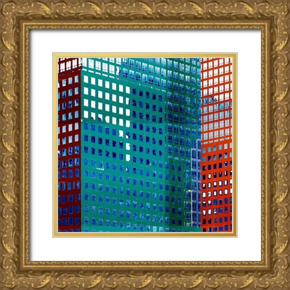Robinson, Emily 20x20 Gold Ornate Wood Framed with Double Matting Museum Art Print Titled - Bright City I