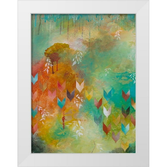 Robinson, Heather 19x24 White Modern Wood Framed Museum Art Print Titled - Fervently I