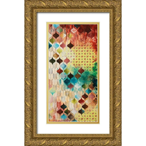 Robinson, Heather 9x14 Gold Ornate Wood Framed with Double Matting Museum Art Print Titled - Nostalgic Geo II