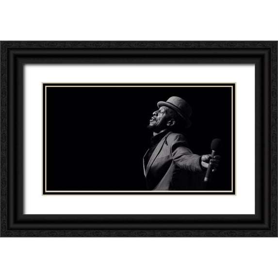 Robinson, Ian 18x12 Black Ornate Wood Framed with Double Matting Museum Art Print Titled - Aswad