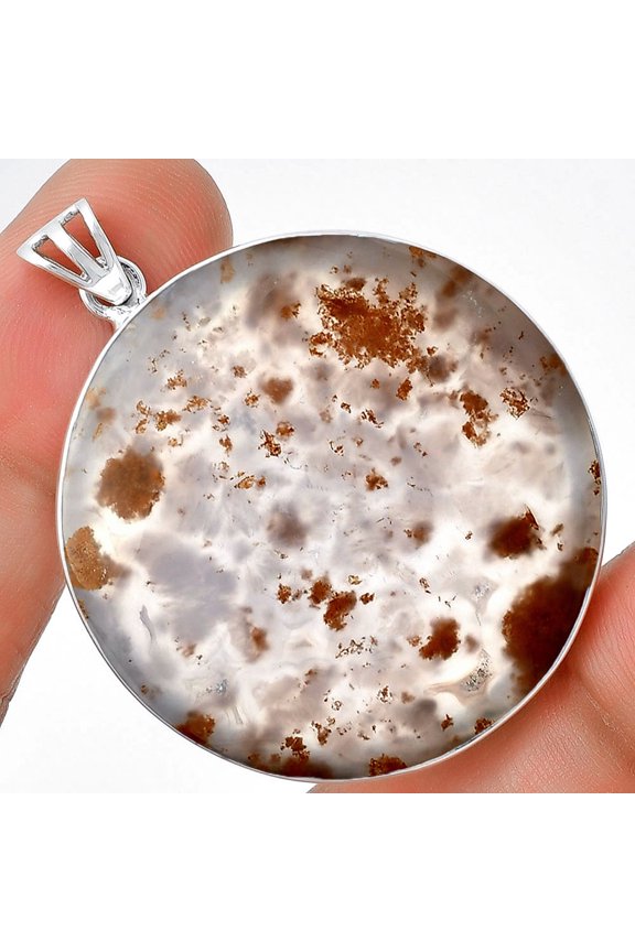 Robinson Ranch Plume Agate 925 Sterling Silver Pendant Jewelry P-1001 SDP128388