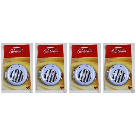Robinson Sunbeam Egg Slicer Plastic White, 4 Pack
