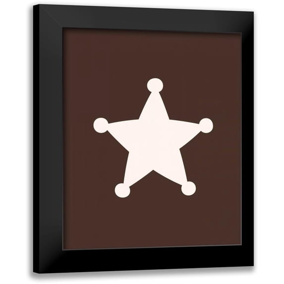 Robinson, Tamara 12x14 Black Modern Framed Museum Art Print Titled - Cowgirl Sheriff