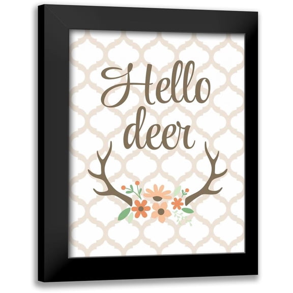 Robinson, Tamara 12x14 Black Modern Framed Museum Art Print Titled - Hello Dear
