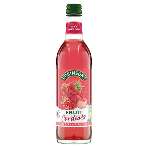 Robinsons Fruit Cordials Raspberry, Rhubarb & Orange Blossom 500ml, British Import (Pack of 2)
