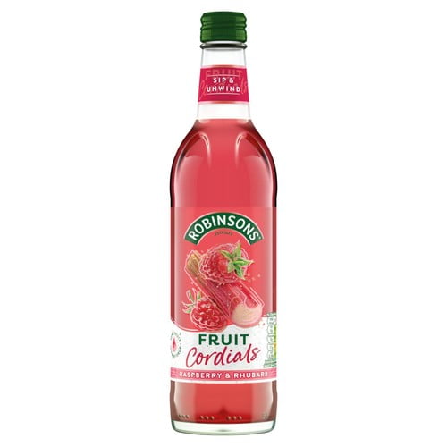 Robinsons Fruit Cordials Raspberry, Rhubarb & Orange Blossom 500ml, British Import (Pack of 2)