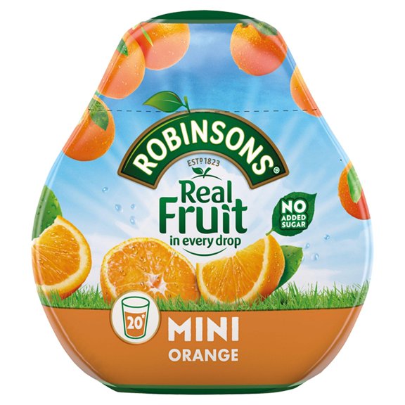 Robinsons Squash'd Orange No Added Sugar 66ml (Pack of 3)