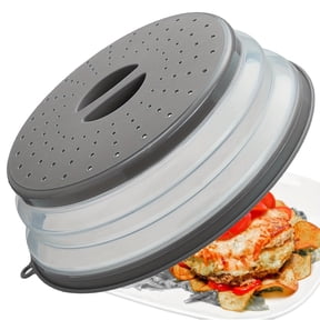 Robit Collapsible Microwave Cover 13-Inch Vented BPA-Free, Charcoal