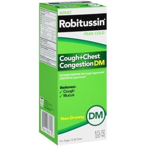 Robitussin Peak Cold Cough + Chest Congestion DM Non-Drowsy Liquid, 8 fl Oz