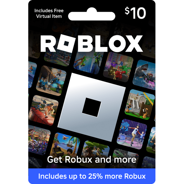Roblox $10 Gift Card [Physical] + Exclusive Virtual Item - Walmart