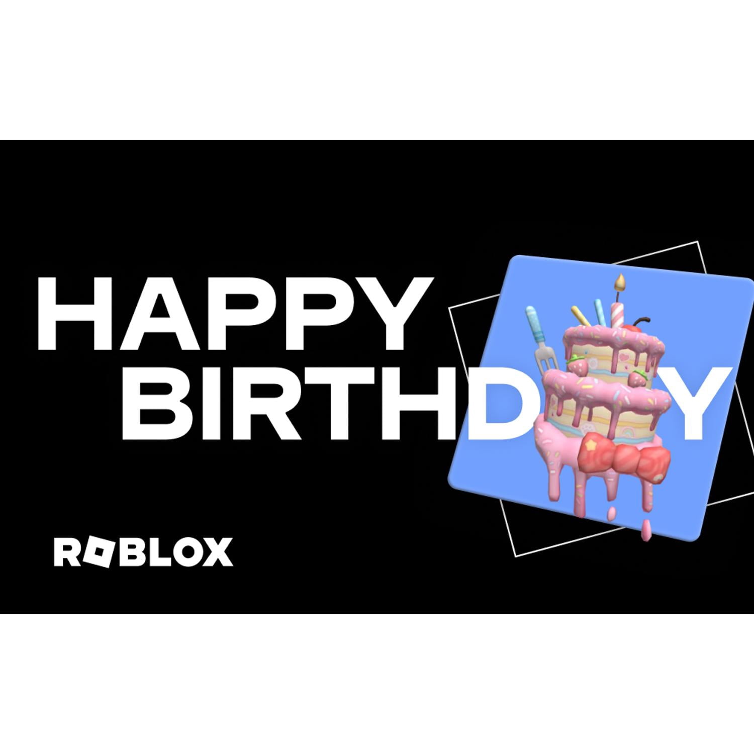 Roblox $25 eGift Card, Happy Birthday, Digital, Online Redemption